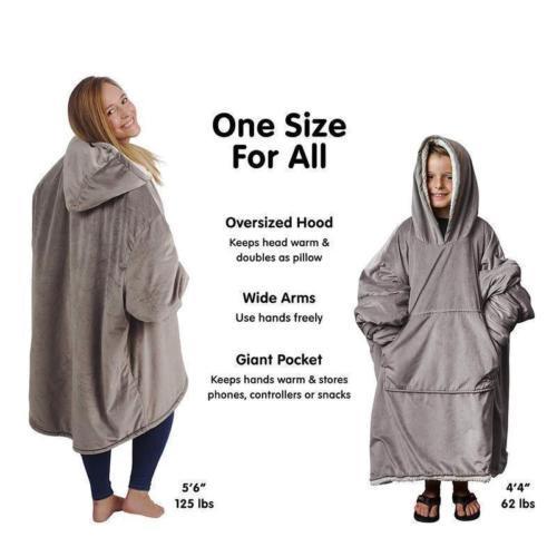 Over Size Blanket Sweatshirt Hoodie Ultra Plush